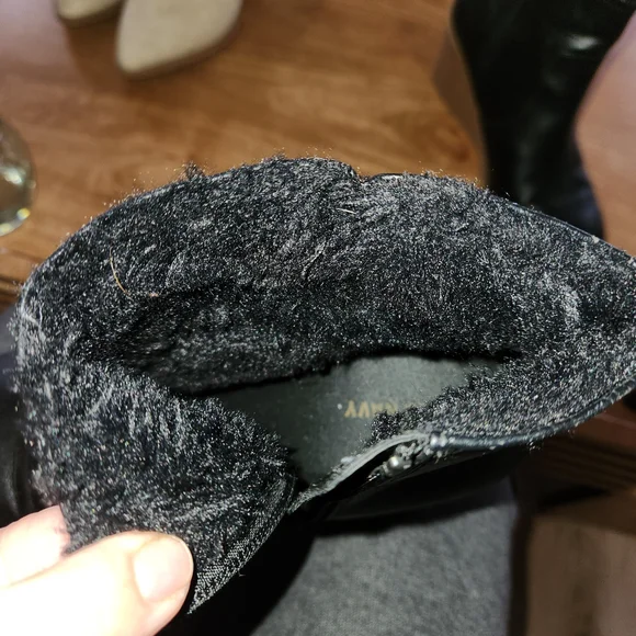 Elegant Black Leather Wedge Preppy Ankle Boots - Picture 8 of 9